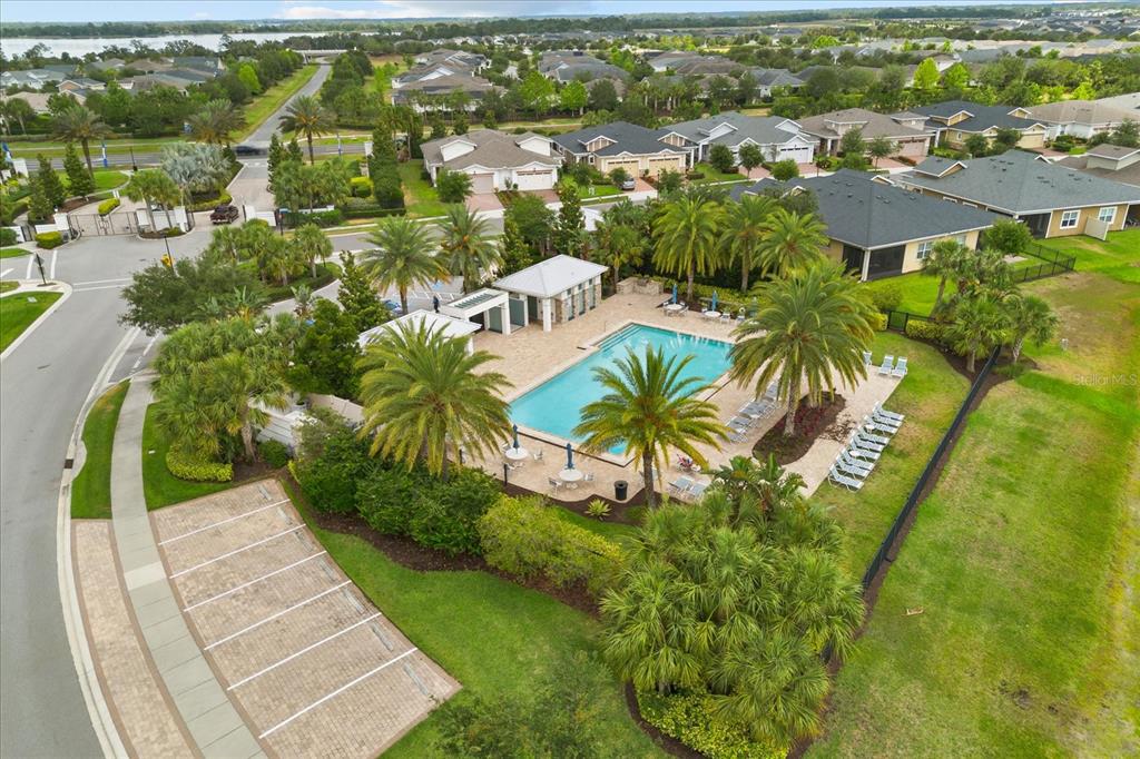 2360 Datura Loop St. Cloud, FL 34772 - Photo 27 of 46 an aerial view of residential houses with outdoor space and swimming pool