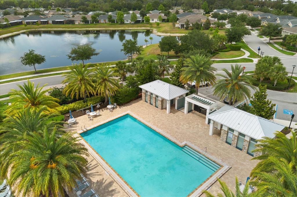 2360 Datura Loop St. Cloud, FL 34772 - Photo 28 of 46 an aerial view of a house with a lake view
