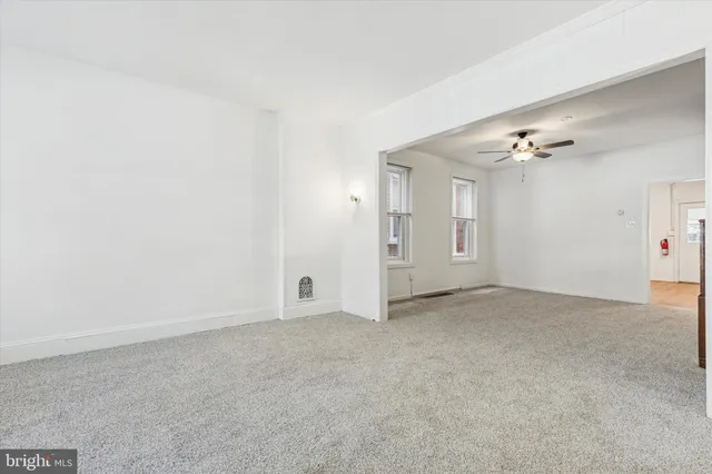 a view of an empty room