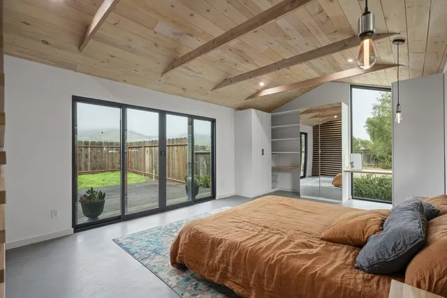 a view of a yard with an outdoor space