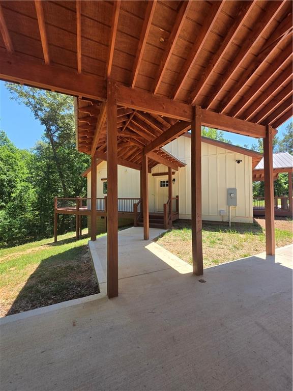 1217 Youngs Farm Road Cedartown, GA 30125 - Photo 7 of 29 a view of a porch with a backyard