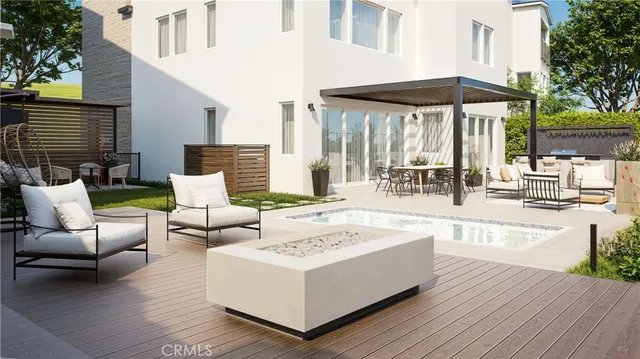 a view of a house with a patio