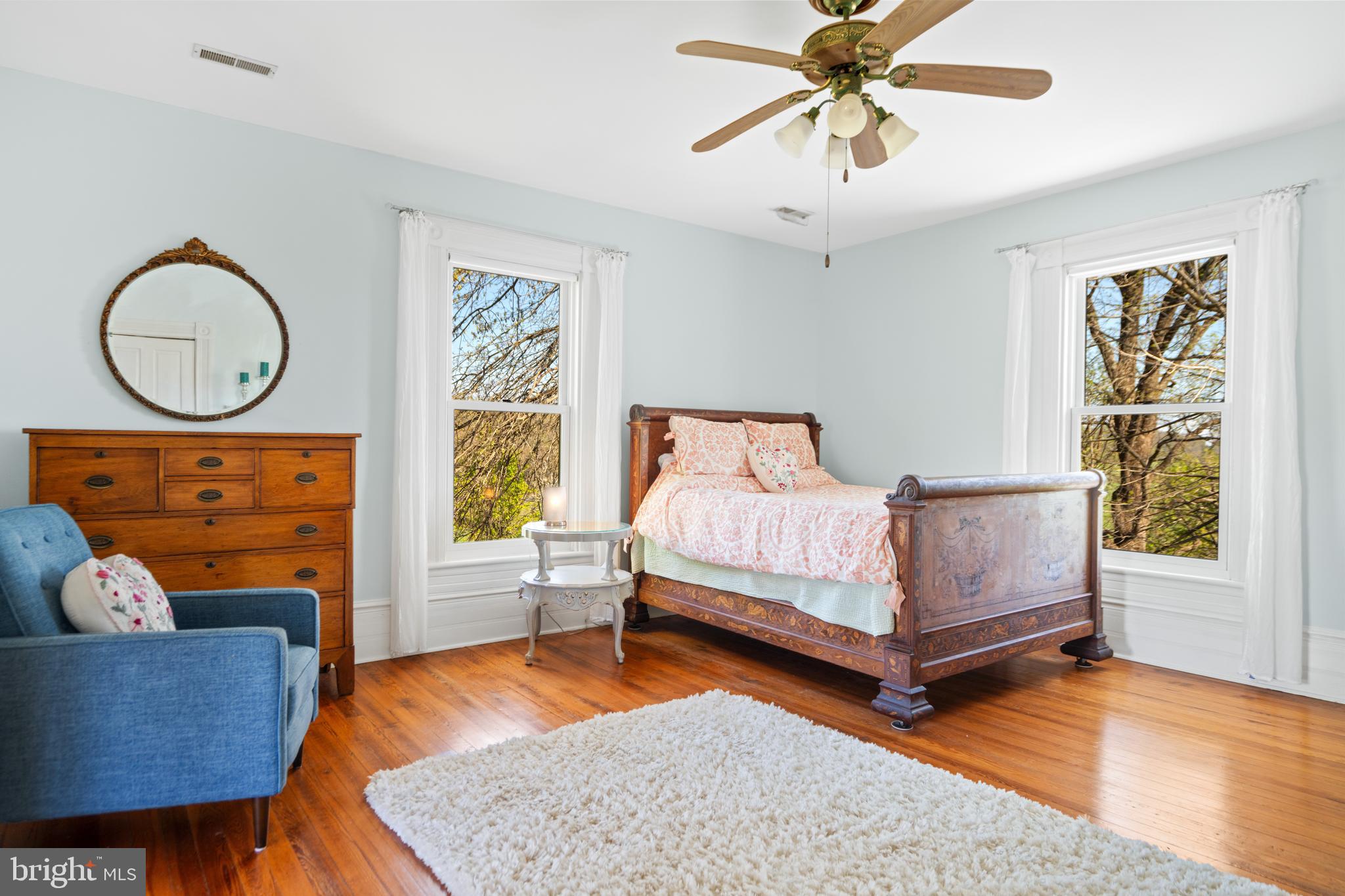 873 Hawlin Road Woodville, VA 22749 - Photo 29 of 45 a bedroom with furniture and a window