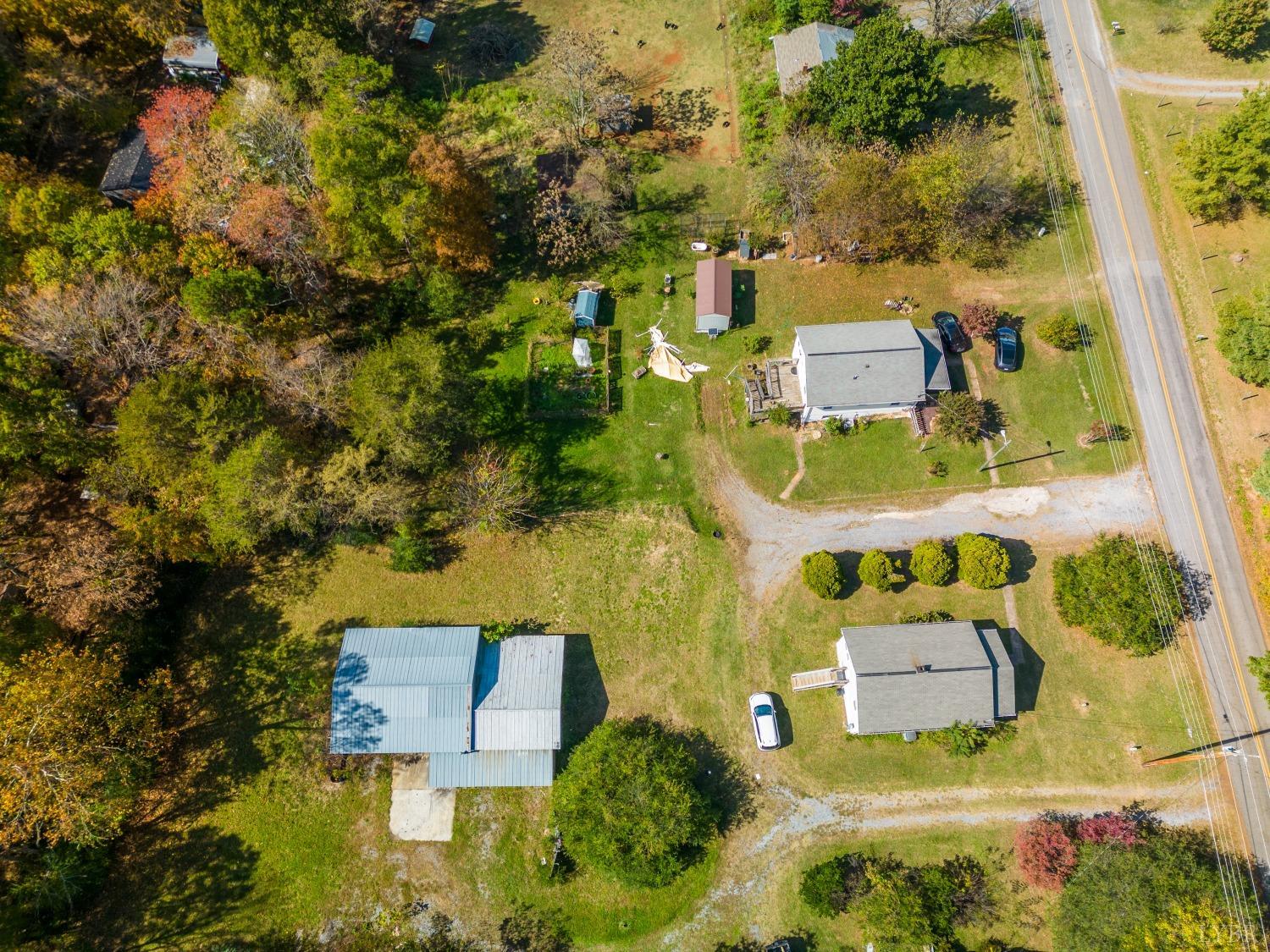 3676 Depot Road Rustburg, VA 24588 - Photo 34 of 37 an aerial view of residential house with outdoor space