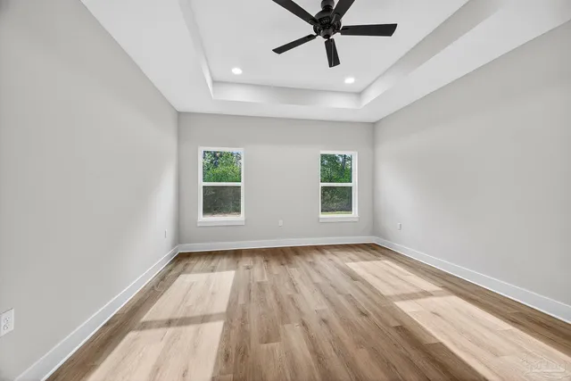 a view of a bathroom from the hallway