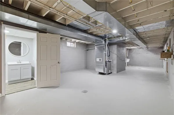 a view of a storage room