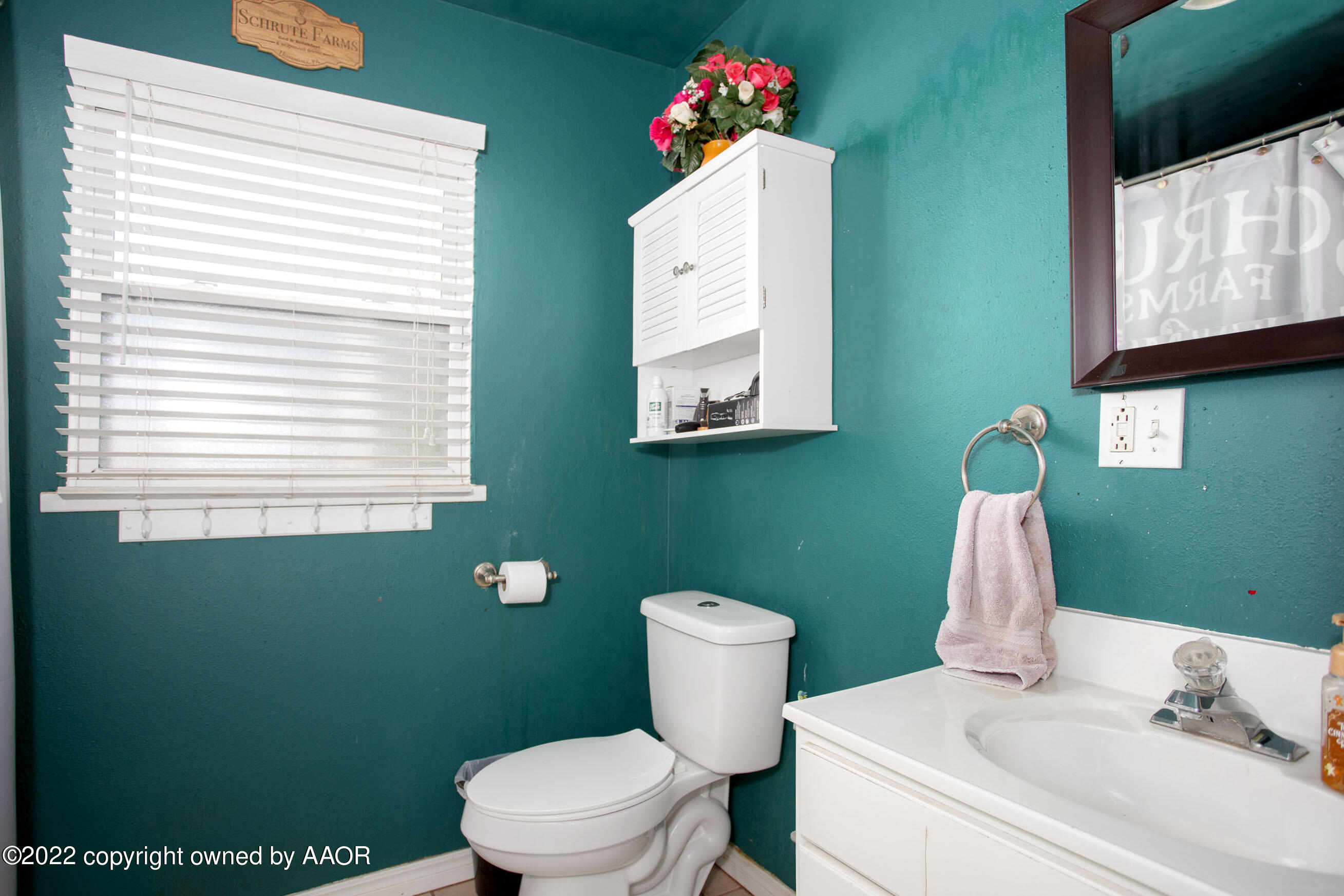 5310 Tumbleweed Drive Amarillo, TX 79110 - Photo 18 of 23 a bathroom with a toilet sink and mirror
