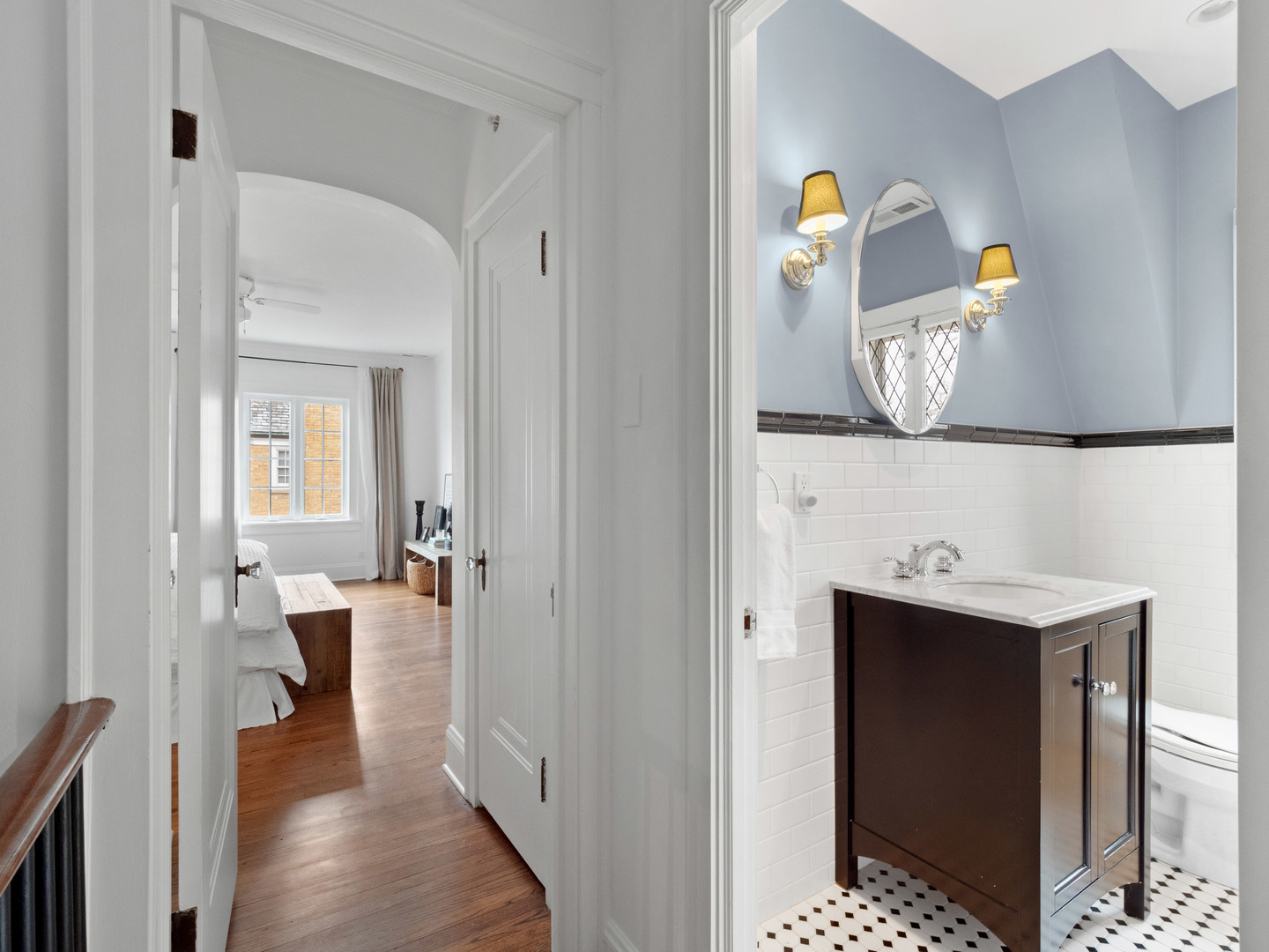 611 Wisner Street Park Ridge, IL 60068 - Photo 27 of 36 a view of a hallway and dining room and chandelier