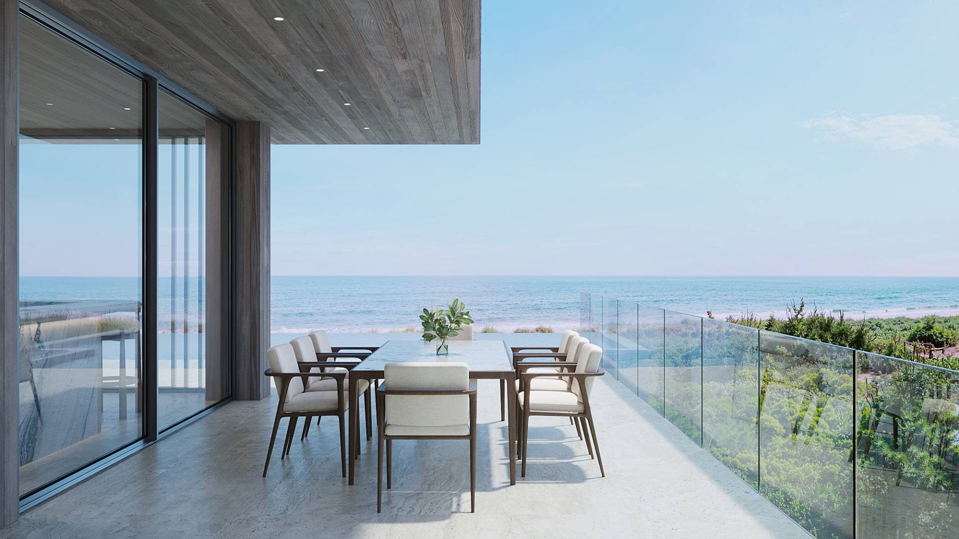 125 Dune Road Bridgehampton, NY 11932 - Photo 4 of 27 a view of a terrace with furniture