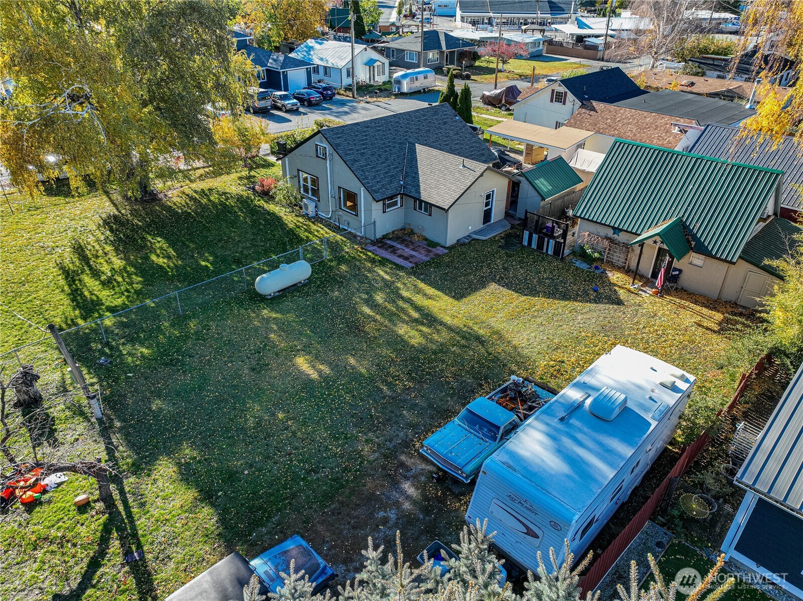 145 North Harris Avenue Manson, WA 98831 - Photo 27 of 28 an aerial view of a house with outdoor space