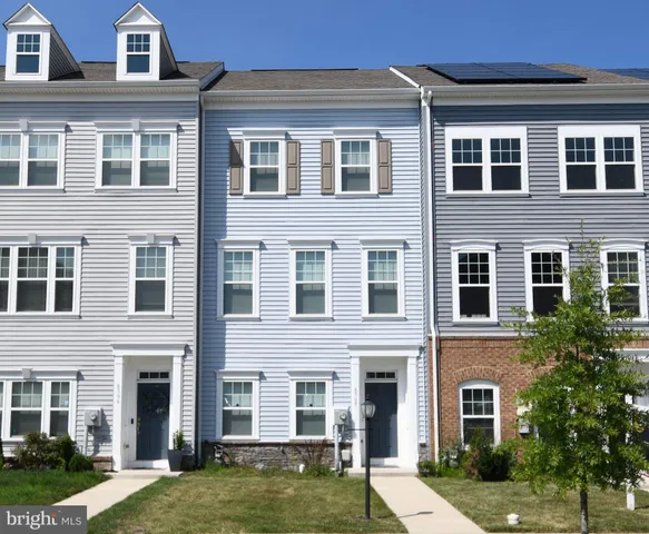 front view of a brick building
