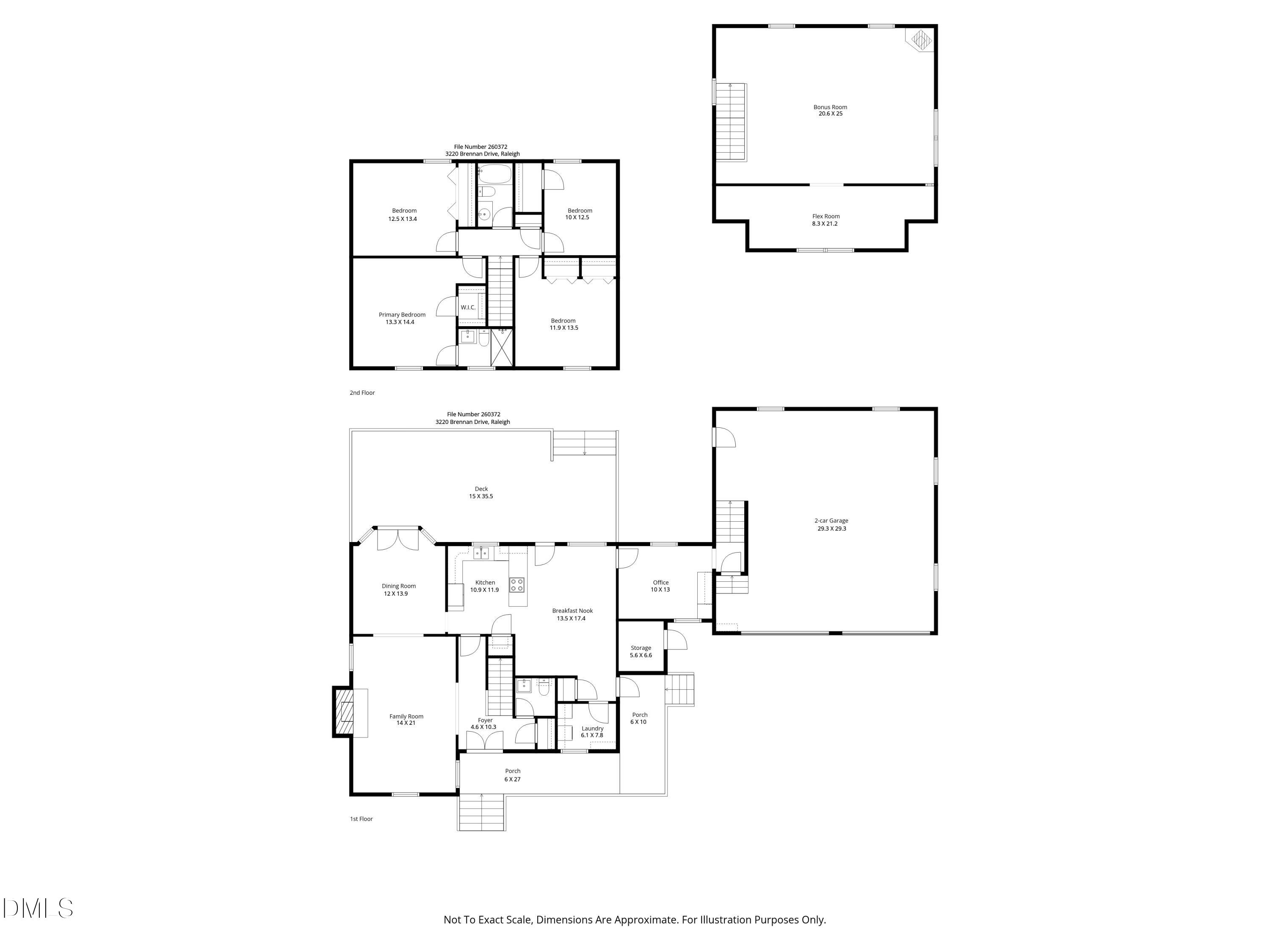 3220 Brennan Drive Raleigh, NC 27613 - Photo 51 of 51 260372 floorplan