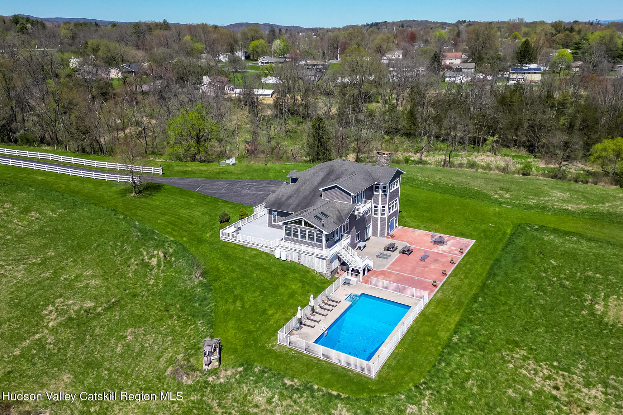 742 Embought Road Catskill, NY 12414 - Photo 26 of 30 an aerial view of residential house with outdoor space and trees