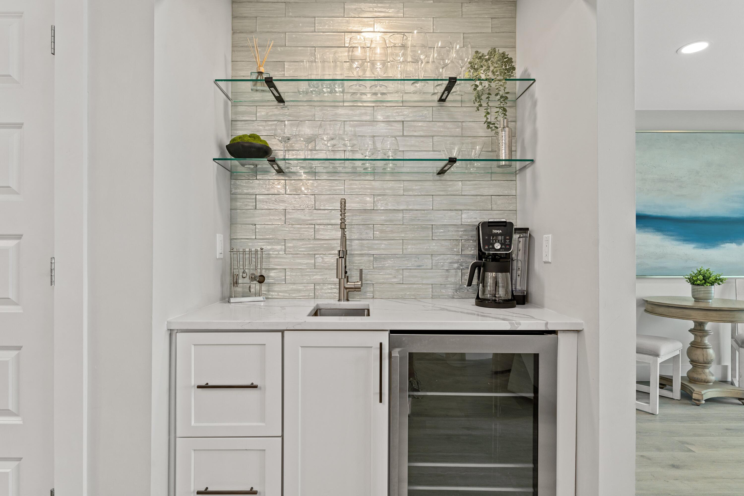 128 Blue Mountain Road, Unit 3 Santa Rosa Beach, FL 32459 - Photo 13 of 33 a bathroom with a sink and a mirror