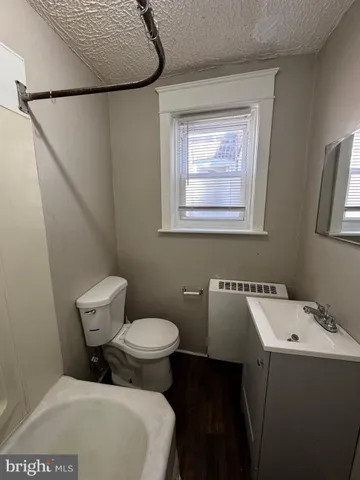a bathroom with a sink and toilet