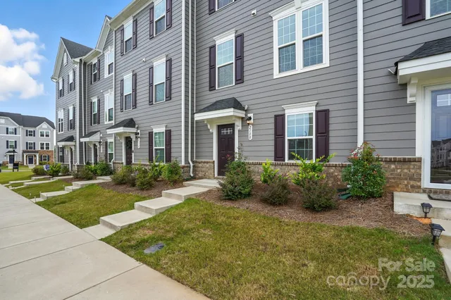 a view of a building with garden