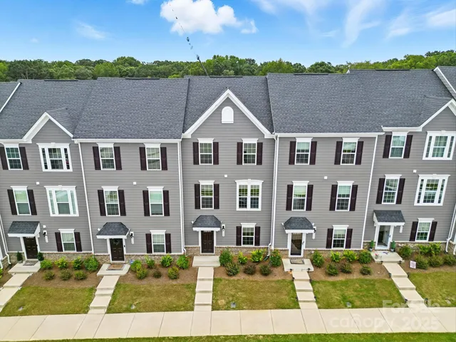 a aerial view of multiple houses