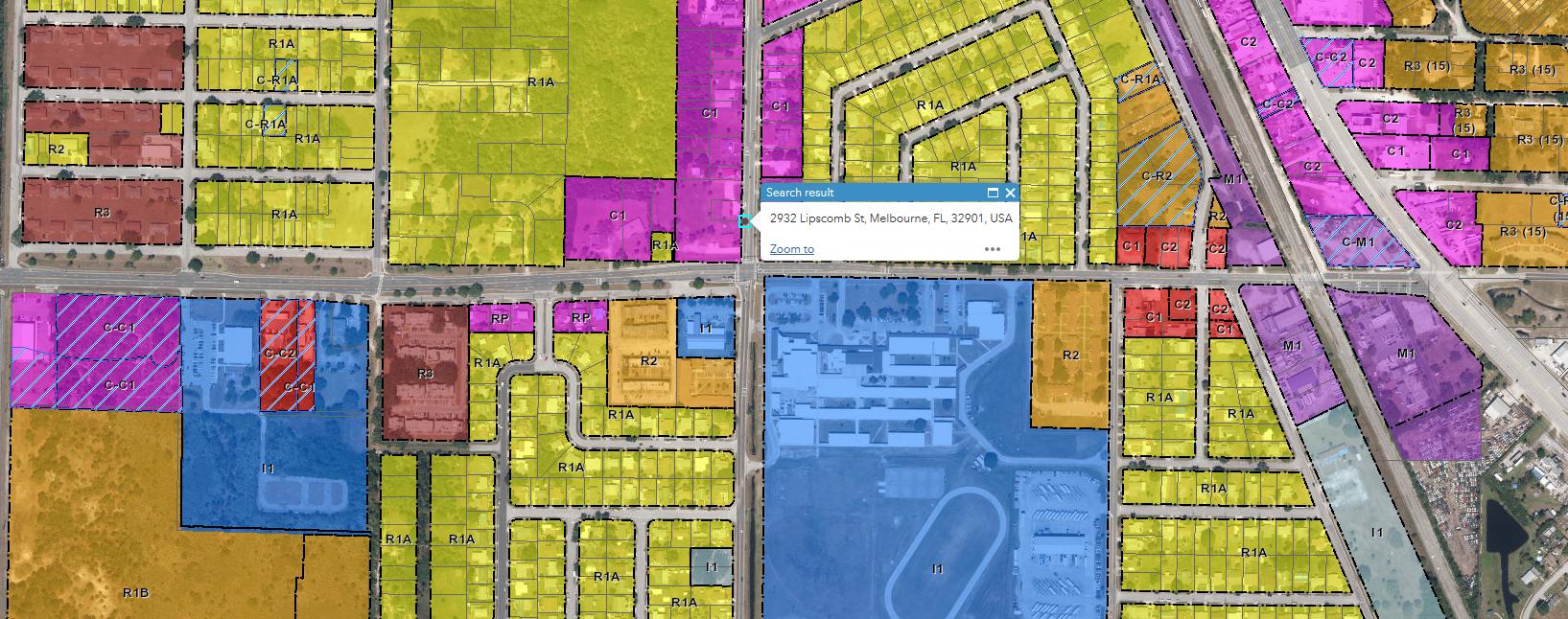 2932 Lipscomb Street Melbourne, FL 32901 - Photo 41 of 43 LIPSCOMB ZONING MAP 3