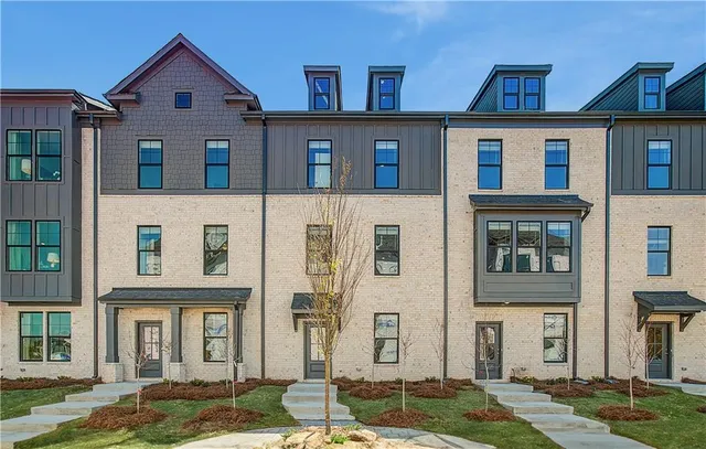 a front view of a house