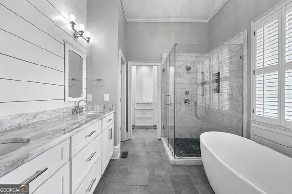 a view of hallway with stairs