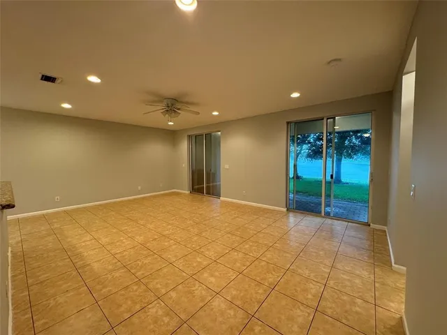 a view of an empty room