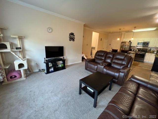25 Adams Avenue, Unit 301 Stamford, CT 06902 - Photo 14 of 26 a living room with furniture and a flat screen tv