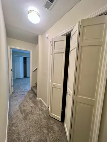 an empty room with window