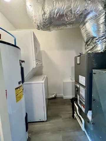 a room with storage and utility