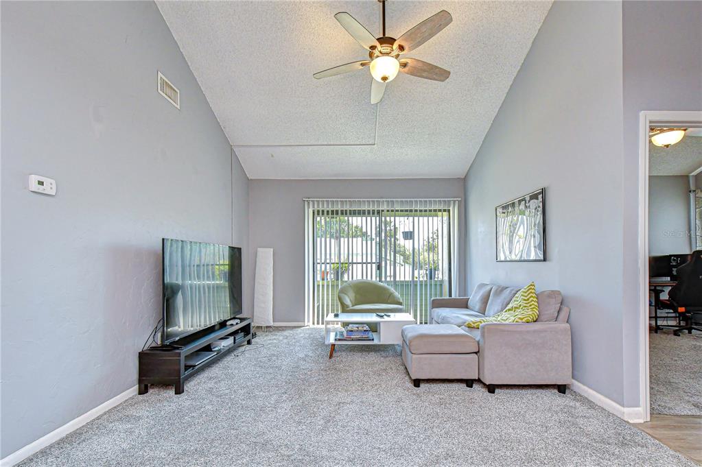 13402 Pinelake Way, Unit 202B Tampa, FL 33618 - Photo 9 of 42 a living room with furniture and a flat screen tv