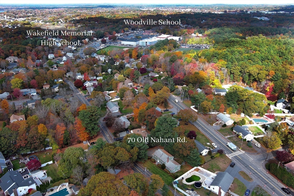 70 Old Nahant Road Wakefield, MA 01880 - Photo 38 of 42 an aerial view of residential houses with outdoor space