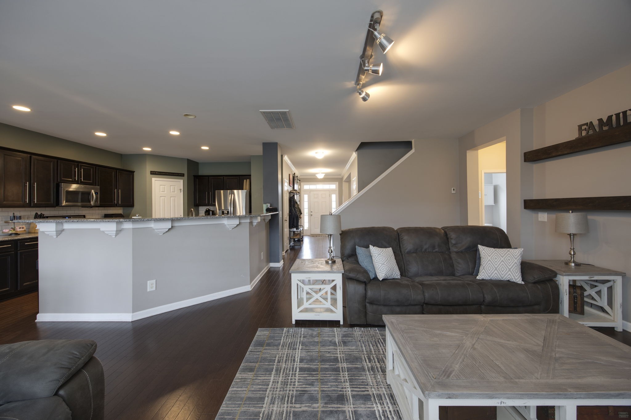 1014 Lacebark Lane Hendersonville, TN 37075 - Photo 19 of 69 a living room with a couch and a view of kitchen