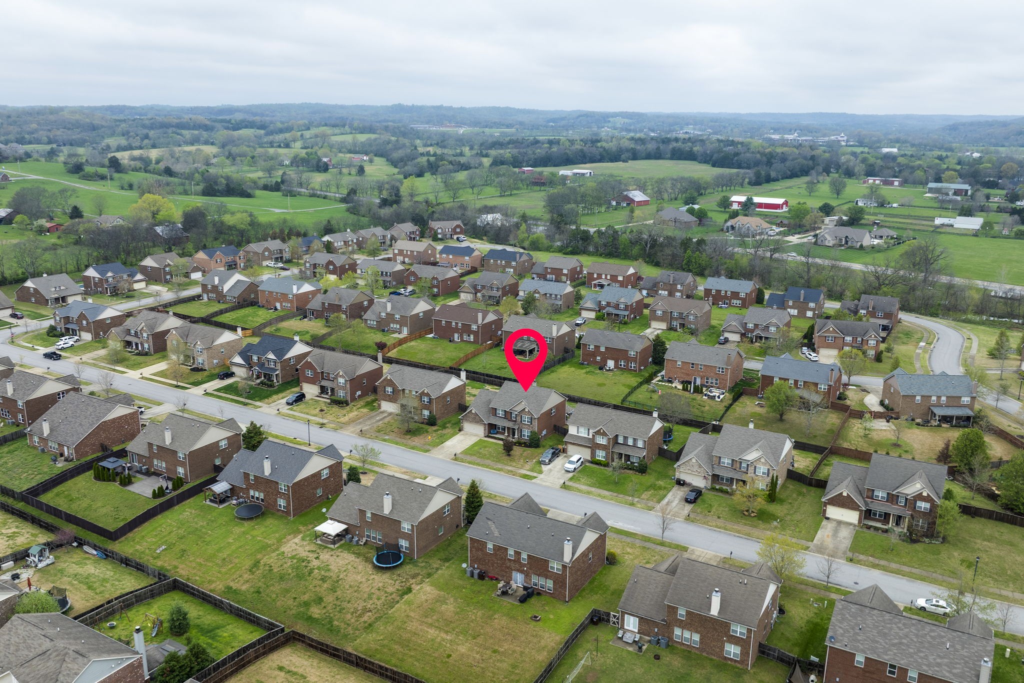 1014 Lacebark Lane Hendersonville, TN 37075 - Photo 62 of 69 an aerial view of residential houses with outdoor space