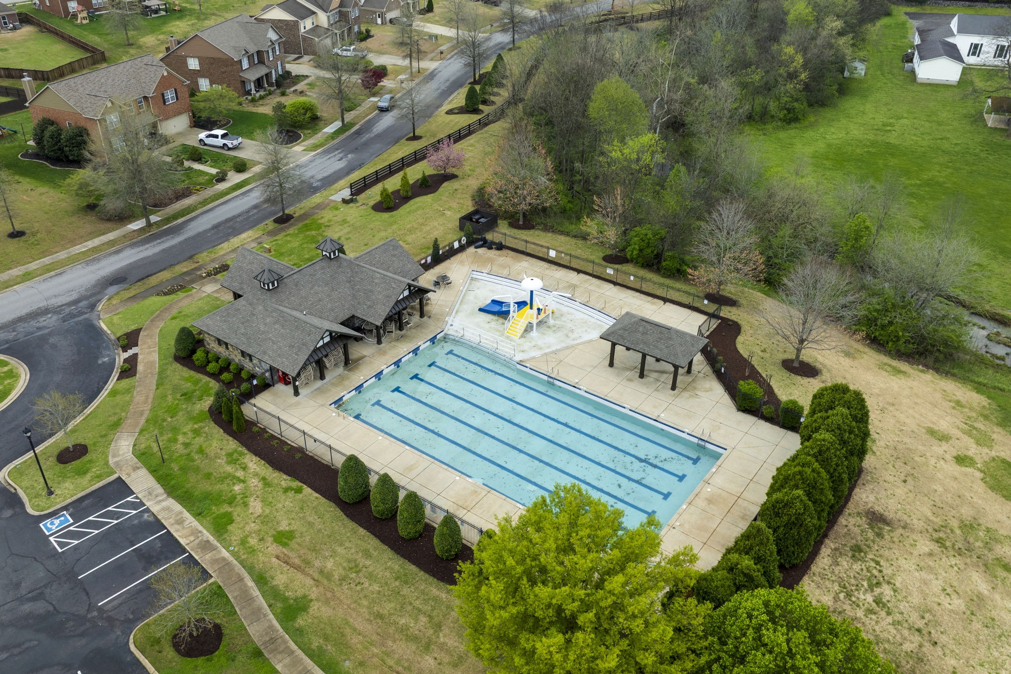 1014 Lacebark Lane Hendersonville, TN 37075 - Photo 66 of 69 an aerial view of a house with a yard