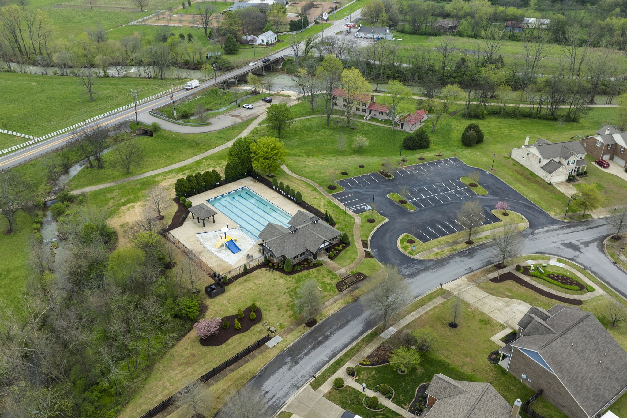1014 Lacebark Lane Hendersonville, TN 37075 - Photo 68 of 69 an aerial view of a house with a garden