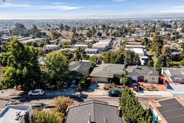 an aerial view of a city