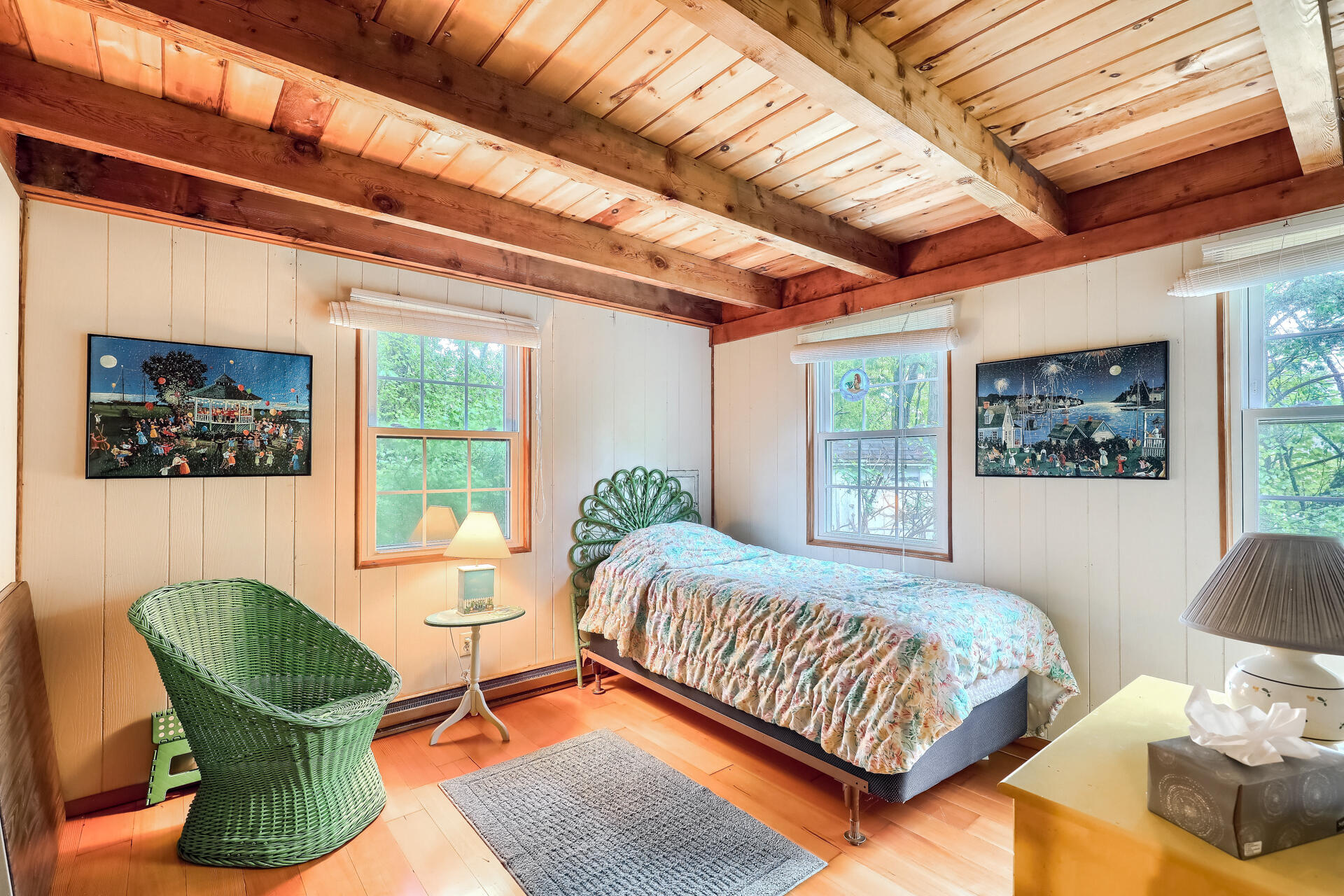 12 Captain Teach Road East Sandwich, MA 02537 - Photo 11 of 24 a bedroom with furniture and a large window
