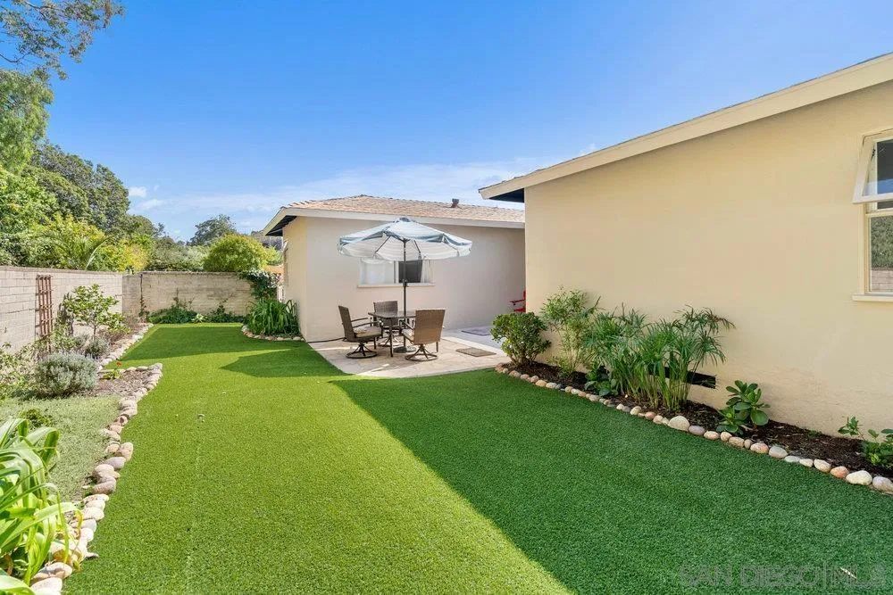 6109 Waverly Avenue La Jolla, CA 92037 - Photo 15 of 23 a view of a backyard with plants and a patio