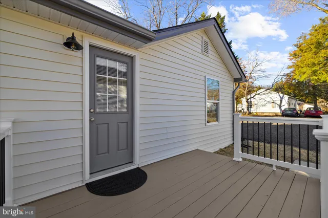 a view of a house with a deck