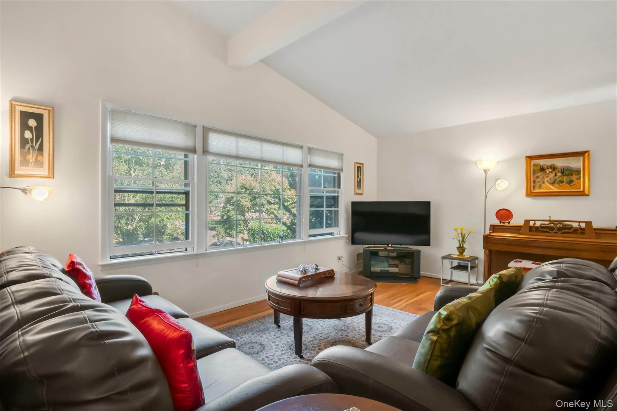 95 Emerson Avenue New Rochelle, NY 10801 - Photo 4 of 27 a living room with furniture and a flat screen tv