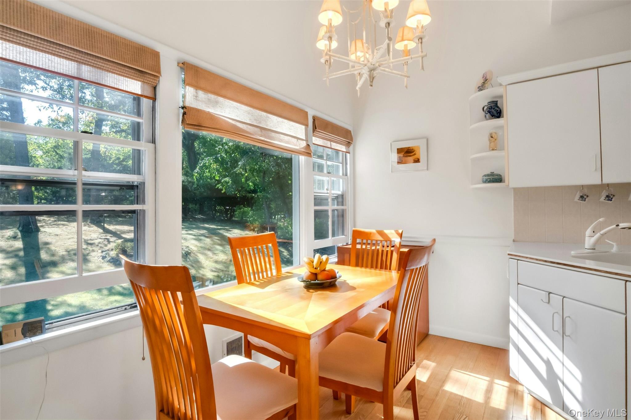 95 Emerson Avenue New Rochelle, NY 10801 - Photo 9 of 27 a dining room with furniture a chandelier and a large window