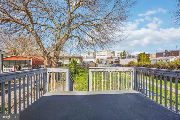 a view of a balcony with lake