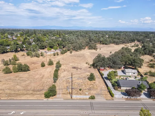 a view of a city and mountains