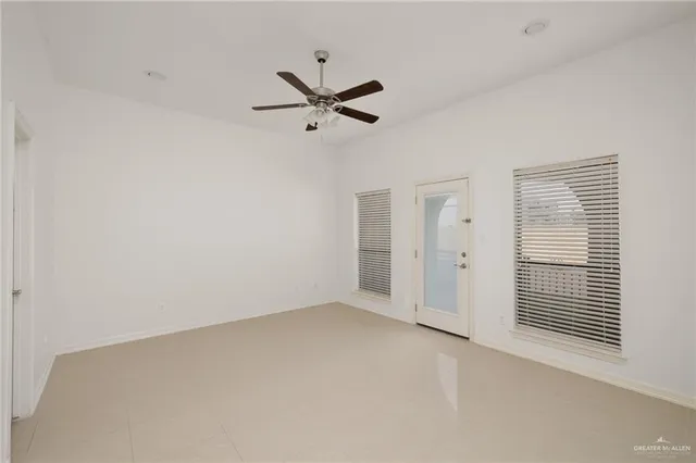 a view of an empty room