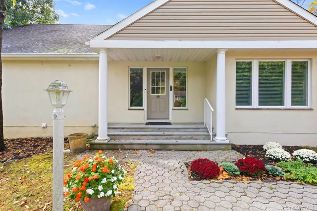 a front view of a house