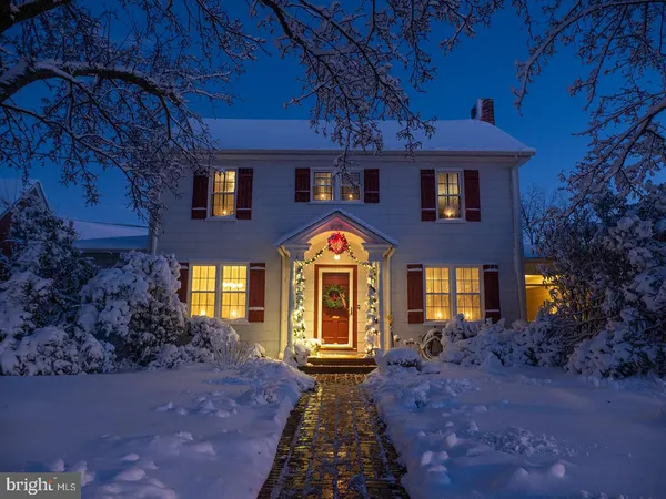a front view of a house