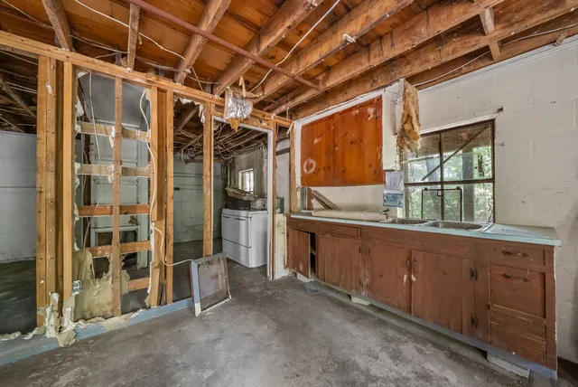 a view of storage and utility room