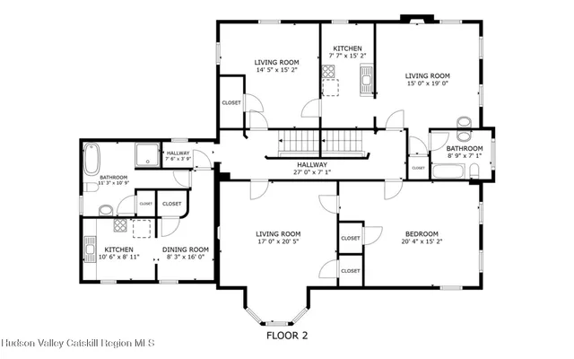 a picture of a room with a white wall and sign