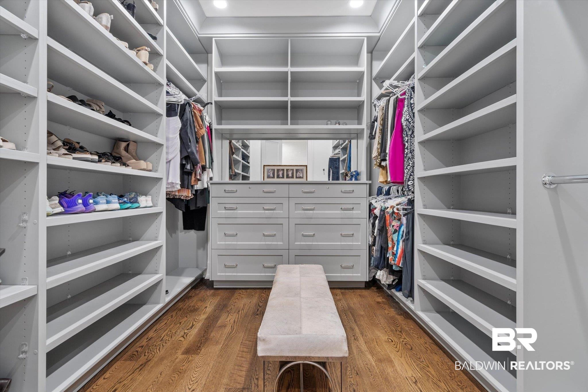 4602 Kingswood Drive Mobile, AL 36608 - Photo 16 of 45 Spacious closet with dark wood-style flooring