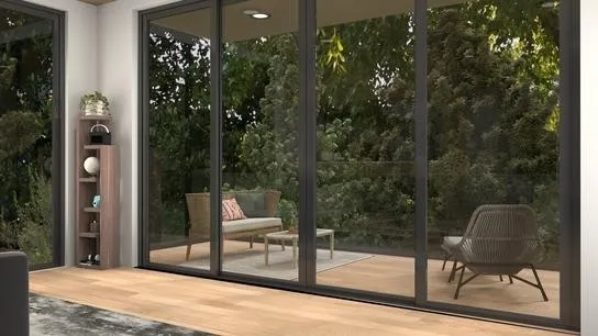 a view of a balcony with furniture