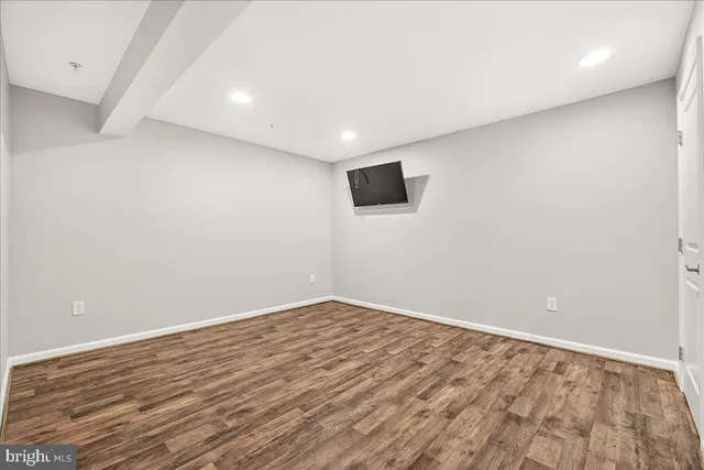 wooden floor in a room